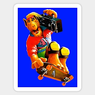 Alf- Skateboarding Retro 80's Style Magnet